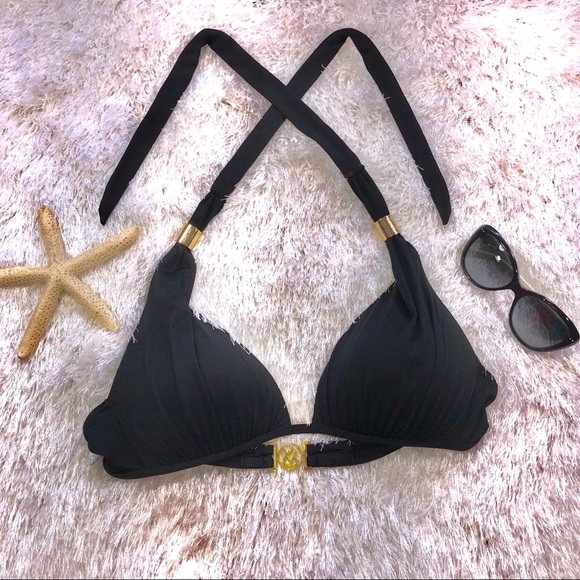 Victoria's Secret Other - Victoria’s Secret Black Bikini Top Size M